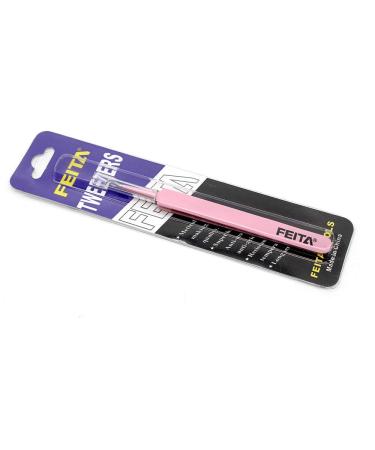 FEITA Pro Blackhead Acne Extraction Tweezers - Surgical-Grade Stainless Steel Curved Comedone Extractor for Whitehead & Pimple Removal - Pink - Buy Online on SooperMarket.com