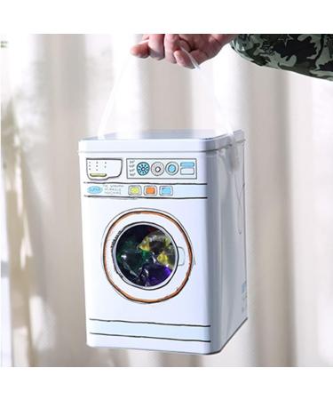 ISAKEN Washing Powder Storage Metal Laundry Powder Storage Box Washing Powder Bucket Detergent Box Laundry Detergent Dispenser Laundry Powder Storage Box Container White - Buy Online on SooperMarket.com