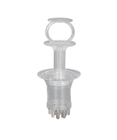 DAUZ Scalp Oil Applicator Comb - Portable Silicone Tool for Even Hair Growth Oil Application - Transparent White - Buy Online on SooperMarket.com