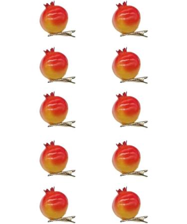JSGHGDF Simulation Fruit Hairclip Set of 10 for Girl Carnivals Party Hair Pin Girl Women Cute Hair Clip Kids Dress Up Barrettes Strawberry - Buy Online on SooperMarket.com