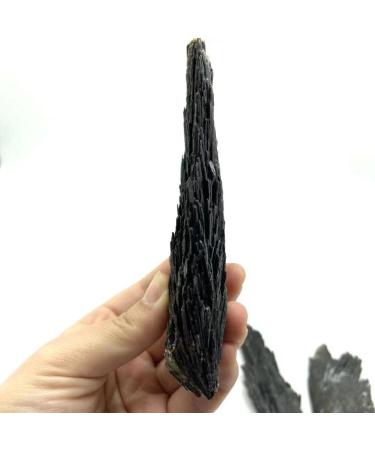 3pc Natural Crystal Stone Black Kyanite for Home Decoration Room Decoration Stone Mineral Specimen - Buy Online on SooperMarket.com