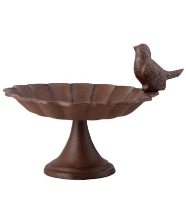 Esschert Design FB164 Cast Iron Pedestal Birdbath, Small