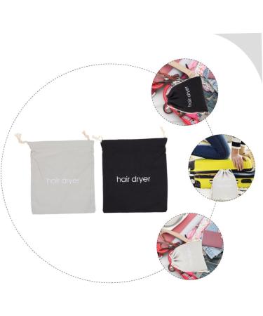 WOONEKY 2pcs Hair Dryer Storage Bag Practical Bags Bag Organizer for Traveling Blow Dryer Attachment Fabric - Buy Online on SooperMarket.com