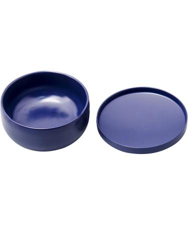 Beard Soap Cream Bowl Stainless Steel Shaving Soap Bowl with Lid Washable Multi Functional Trimming Foaming Soap Bowl Blue for Men Easy to Lather Wet Shave - Buy Online on SooperMarket.com
