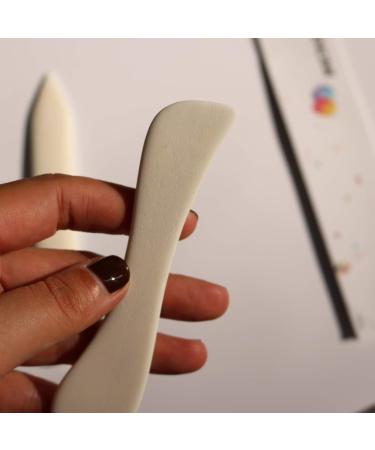 8 inch Real Bone Folder and Curved Genuine Bone Folder Paper Creaser Set  VENCINK Large Origami Paper Folding Scoring Burnishing Craft Tool for Leather Cards DIY Handmade Burnishing Bookbinding 8 inch bone folder set - Buy Online on SooperMarket.com