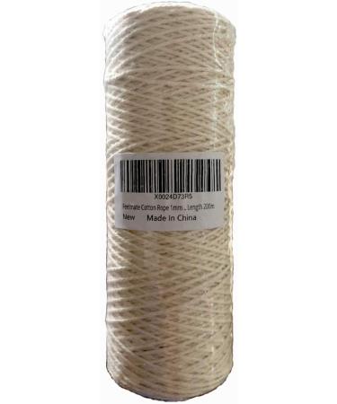1mm x 657ft Cotton Rope Macrame Cord for Crafts & Jewelry Making | Feelmate - Buy Online on SooperMarket.com