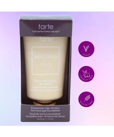 Tarte Amazonian Clay 16-Hour Full Coverage Foundation in Light Sand - Buy Online on SooperMarket.com
