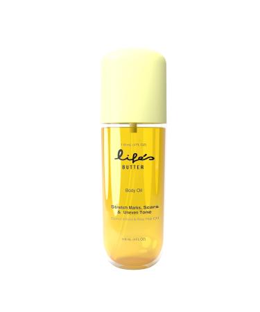 Life's Butter Body Oil with Jojoba Oil Sweet Almond Oil Sunflower Oil Grapeseed Oil for Scars and Stretchmarks Body Oil for Pregnancy Improves elasticity and Visibily Firms and Tones | 100% Natural