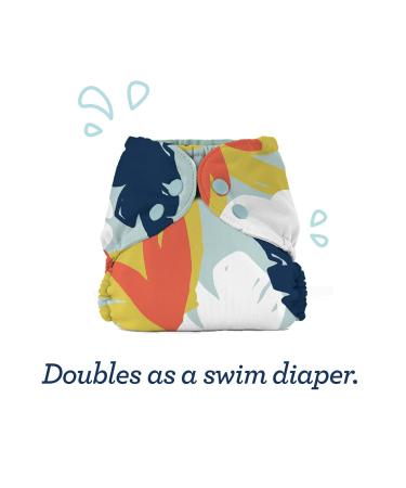 Esembly Cloth Diaper Cover - Waterproof & Breathable Swim Diaper - Leak-Proof Reusable Diaper with Snap Closure, Size 1 (7-17lbs) - Aloe Aloe (1 Count) - Buy Online on SooperMarket.com