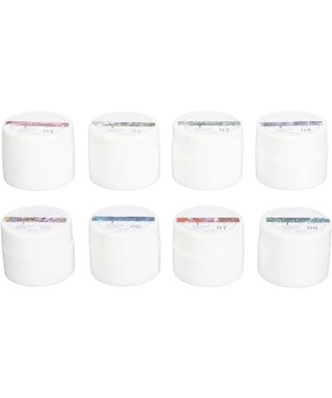 Glitter Nail Polish 8 Shiny Metallic Colors Professional Nail Gel for Salon - Buy Online on SooperMarket.com
