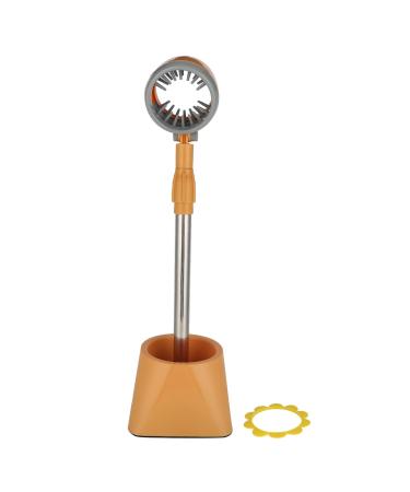 Flexible Hair Dryer Stand Adjustable Angle Stable Base Multifunctional Materials Your Hands for Hair Drying and Pet Grooming (yellow with flowers)
