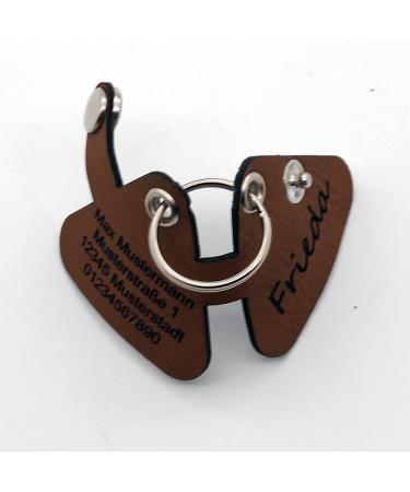 Copter Farm Dog Collar Bag | Personalized Engraving | Art & Real Leather | Durable Brown Triangle Design for Dogs - Buy Online on SooperMarket.com