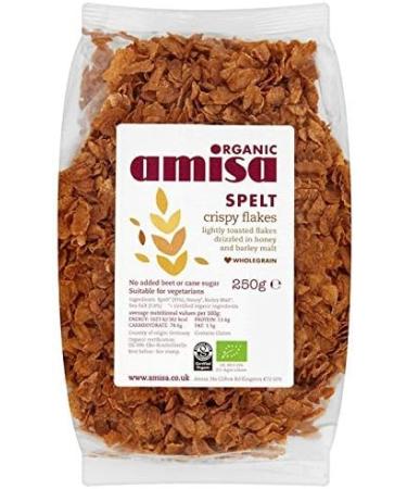 Amisa | Spelt Crispy Flakes - Organic | 6 x 250G - Buy Online on SooperMarket.com