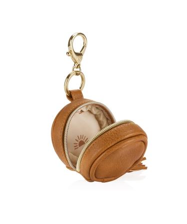 Itzy Ritzy Pacifier Case with Clip - Holds 2 Pacifiers, Cognac - Attach to Diaper Bag or Purse - Buy Online on SooperMarket.com