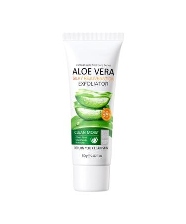 Aloe Vera Exfoliating Gel - Natural Face and Body Peel Gel Deep Moisturizing Facial Exfoliator Refreshing Gentle Exfoliating Face & Body Skin Care Peeling & Cleansing Travel Size for Women Men