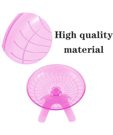 YuanYouTong Silent Hamster Wheel 7 Inch Exercise Wheel for Syrian Hamsters Hamster Flying Saucer Quiet Spinner Running Wheel for Gerbil Chinchilla Guinea Pig Mice Hedgehog Small Animals (Pink) - Buy Online on SooperMarket.com
