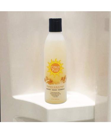BoaVida Deodorizing Citrus Plus Elder Shampoo and Body Wash 8 oz - Persimmon Soap for Nonenal Removal | New Leak-Proof Caps - Buy Online on SooperMarket.com