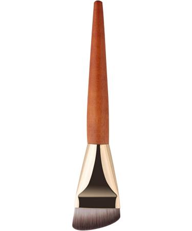 Teksome Foundation Makeup Brush | Wooden Handle Concealer Brush - Professional Contour Brush for Liquid Cream Powder Blending Buffing - Buy Online on SooperMarket.com