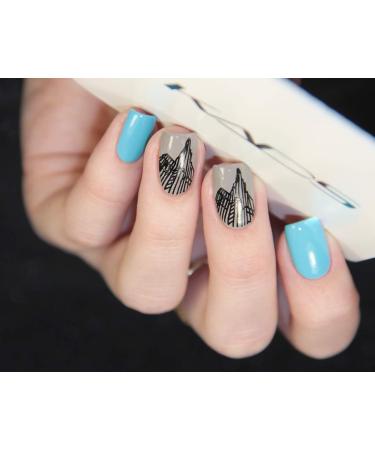 Alexnailart Nail Art Stamping Plate Fashion Building Lattice Template Image Plate Nail Art Tools (FA002) - Buy Online on SooperMarket.com