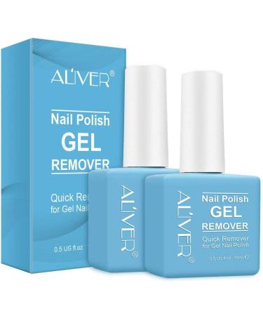 Nail Polish Gel Remover (2 Pack) - Quick & Easy Soak Off in 3-5 Minutes, Non-Irritating Formula, No Damage to Nails - Buy Online on SooperMarket.com