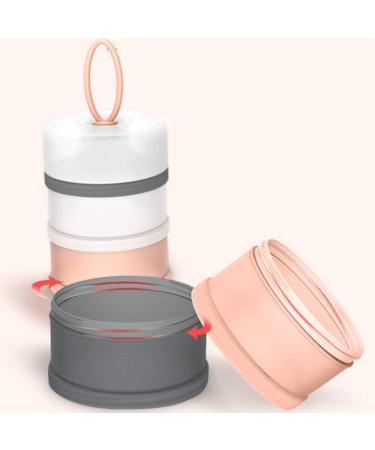 Kaptin Non-Spill Portable Baby Milk Powder Dispenser - BPA Free Snack Container (Pink) | 4 Feeds - Buy Online on SooperMarket.com