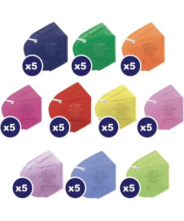 Buy Rotoform FFP2 Masks - 5-Layer Colorful Protection CE2233 Certified BFE 94% EN 149:2001+A1:2009 International Shipping Available - Buy Online on SooperMarket.com