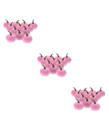 HOMSFOU 36 Pcs Artificial Pumpkin Harvest Pumpkin Centerpiece Mini Pumpkins Thanksgiving Pink Fall Decor Halloween Decoration Simulation Pumpkin Decor Foam Household Fake Pumpkin