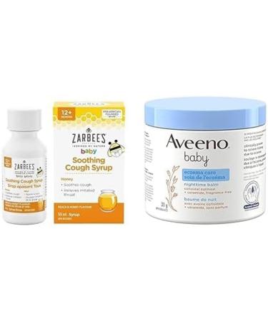 Soothing Baby Bundle: Zarbee's Baby Soothing Cough Syrup 59ml + Aveeno Baby Eczema Care Nighttime Balm 311g