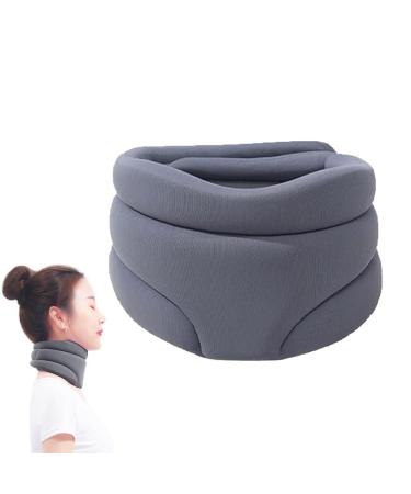 Cervicorrect Neck Brace Cervicorrect Neck Brace by Healthy Lab Co Neck Support Brace for Women and Men Neck Brace for Sleeping Soft Foam Cervical Neck Brace to Stop Snoring (Grey)