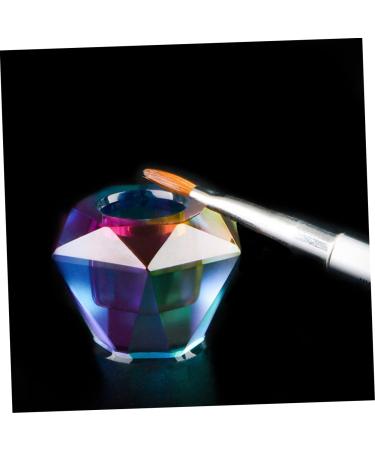 minkissy Monomer Dish Nail Monomer Liquid Bowl Acrylic Nail Supplies Nail Art Dish Dappen Dish with Lid Crystal Dappen Dish Crystal Nail Jar Manicure Bowl Diamond Glass Flash Manicure Tools - Buy Online on SooperMarket.com