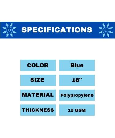 Disposable Bouffant (Hair Net) Caps Spun-bounded Poly Hair Head Cover Net 18 Inches Blue (1000) - Buy Online on SooperMarket.com