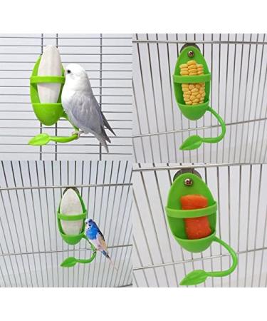 Cuttlebone Holder for Birds - 3 Pcs Parrot Stand with Plastic Cuddle & Bone Sticks - Ideal for Parrots Parakeets & Finches (Green) - International Shipping - Buy Online on SooperMarket.com