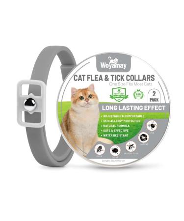 Cat Repellent Treatment Adjustable Cat Repellent Collars Natural Protection Repellent Collar for Cats Water Resistant Repellent Collar for Cats Small-Medium-Large Grey 1pack