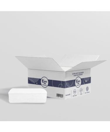 Zigzag folded towels 3 000 sheets of paper towels Premium extra soft - bright white 2-ply particularly absorbent