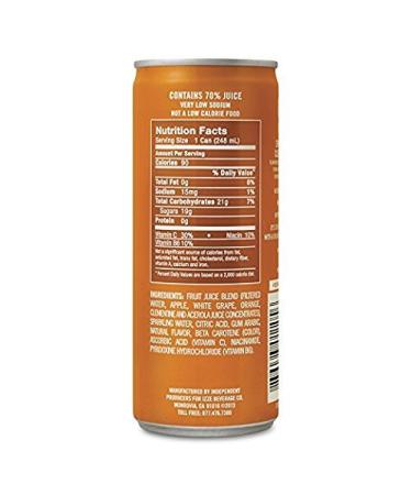 IZZE Sparkling Juice Clementine 8.4 Fl Oz (12 Pack) - Buy Online on SooperMarket.com