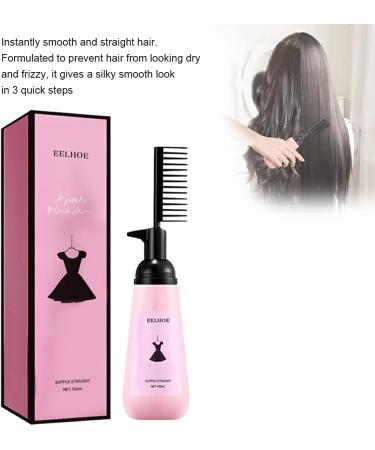 Dajidafu Universal Curly Hair Straightening Cream with Brush Smoothing Hair-styling Nourishing Beauty Accessory for Professional - Buy Online on SooperMarket.com