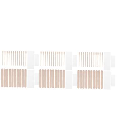 Angoily 1200pcs Disposable Beauty Bar Spatula Hair Removal Bikini Set Tool Wax Stick Natural Birch