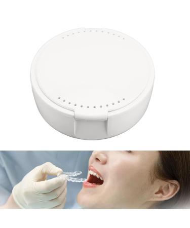Portable Prosthesis Swimming Case & Cup Holder | Ideal for Seniors | Soaking Container & Storage Solution (White) - Buy Online on SooperMarket.com