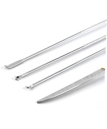 Stainless Steel Ear Tool Set - Long Handle Ear Pick, Scoop, Spoon - Silver Ear Suit Set - Buy Online on SooperMarket.com