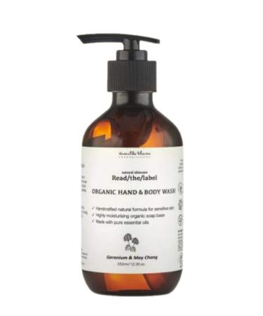 Vanilla Blanc Read/The/Label Organic Hand & Body Wash (Geranium & May Chang)