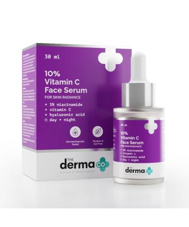 10% Vitamin C Face Serum | Helps Restore Natural Glow | Tightens Pores & Hydrates Dry Dull Skin | Radiance Serum for All Skin Types | 1.01 Fl Oz/30ml 1.06 Fl Oz (Pack of 1)
