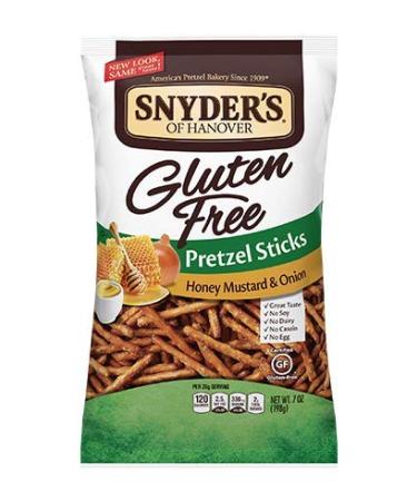 Snyder's of Hanover Gluten Free All Natural Pretzel Honey Mustard and Onion
