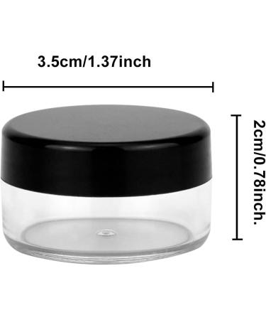 10 PCS Sample Pots for Cosmetics 10Gram/10ml Jars Cosmetic Containers Mini Jars With Lids Empty Small Makeup Jars Plastic BPA Free for Various Cosmetic Products Samples and Nail Powder(Black) - Buy Online on SooperMarket.com