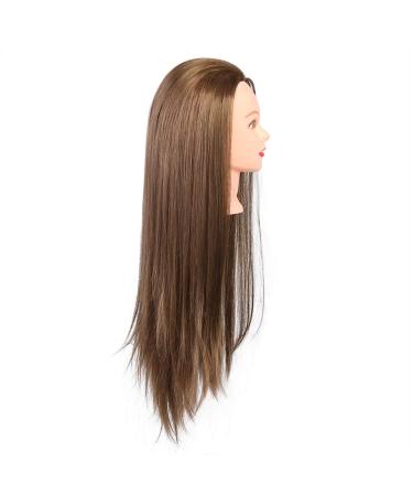 Practice head hair styling head hairdresser reality for hair salon use for hairdressers for beauticians (gold)
