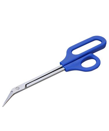 Frcolor Long Handle Toenail Scissor Clippers Thick Nails Easy Reach Toenail Scissors Easy Ergonomic Elderly Cuticle for Women and Men