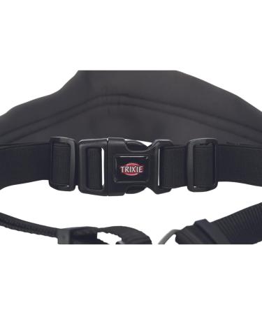 Trixie Dog Jogging Line with Belly Belt (M-L) - 1.10-1.50m 20mm - Ideal Leash for Medium to Large Dogs - Black/Graphite - Perfect for Sports & Activities - Buy Online on SooperMarket.com