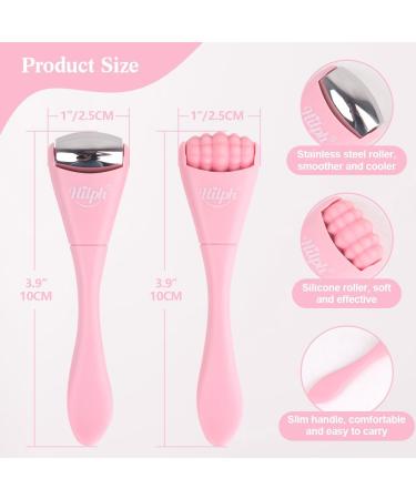 Hilph Facial Roller Beauty Massager - Enhance Eye Cream Absorption & Reduce Fine Lines - Pink - Buy Online on SooperMarket.com