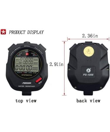 Professional Timer Stopwatch | Digital Sports Stopwatch with Countdown Timer | 100 Lap Memory | 0.01 Second Timing | Water Resistant | Multi-Functional Stopwatch for Swimming, Running, Training - Buy Online on SooperMarket.com