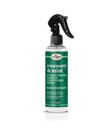 Difeel Rosemary and Mint Strengthening Leave-In Conditioning Spray with Biotin 6 oz. - Made with Natural Mint & Rosemary Oil for Hair Growth