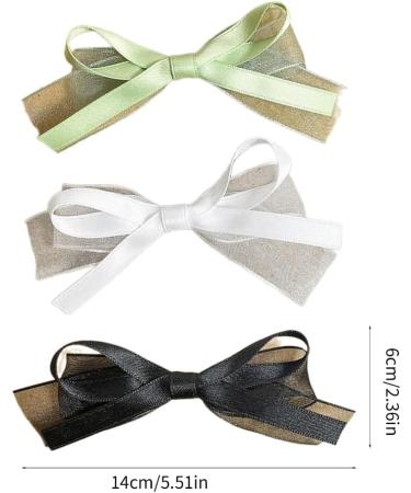 JSGHGDF Ribbon Elegant 2000s Style Side Clip Hair Clip Elaborate Style Large knot Balletcore - Buy Online on SooperMarket.com